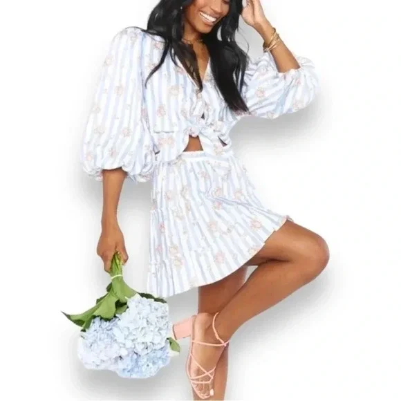 Show Me Your Mumu Ella Linen Floral Top - Picture 2 of 6